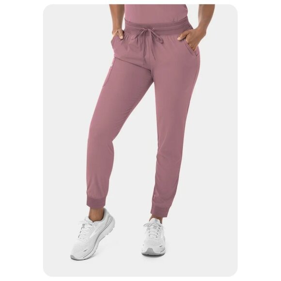 NWT Elite Med Performance Fitted Dusty Rose Jogger Scrub Pant sz XL - Picture 4 of 8